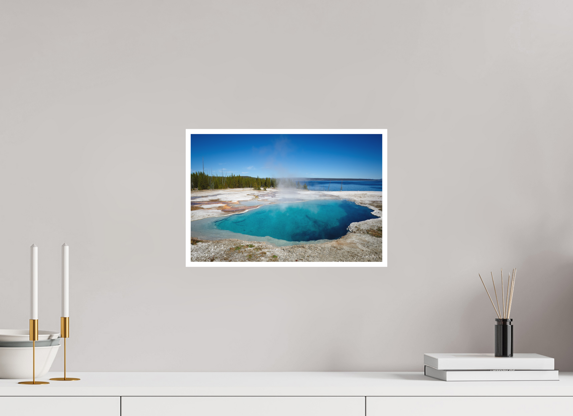 15 x 10″, Fine art print "Quiet Depths" - West Thumb Geyser Basin