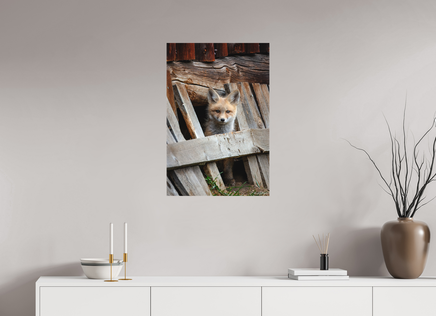 20 x 30″, Canvas "Barnyard Lookout" - Red Fox kit