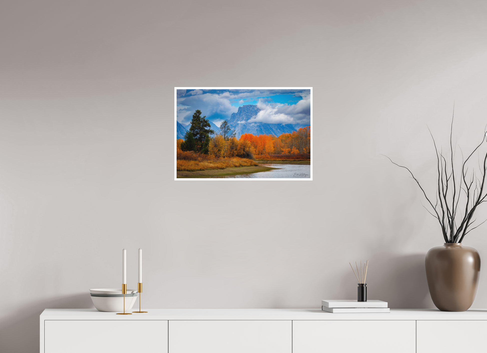 24 x 16″, Fine art print "Autumn Glory" - Oxbow Bend