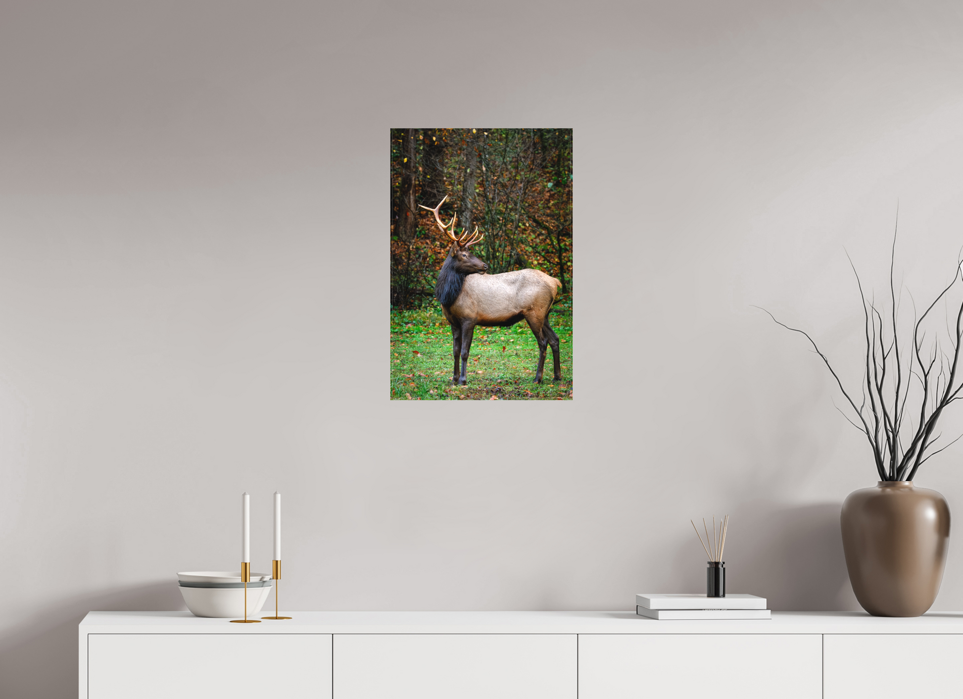 16 x 24″, Canvas "Guardian of the Meadow" - Elk