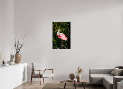 24 x 36″, Acrylic "Blush of the Wetlands" - Roseate Spoonbill