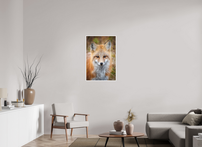 24 x 36″, Fine art print "Face to Face" - Red Fox