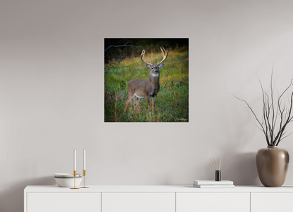 25 x 25″, Acrylic "Majesty of the cove" - White-tailed Buck