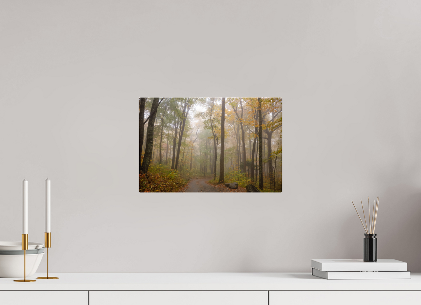 15 x 10″, Acrylic "Where the Road Disappears" - Smoky Mountains