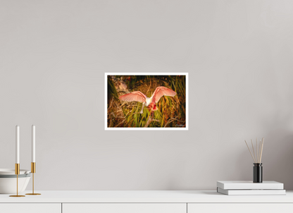 12 x 8″, Fine art print "Golden Builder" - Roseate Spoonbill