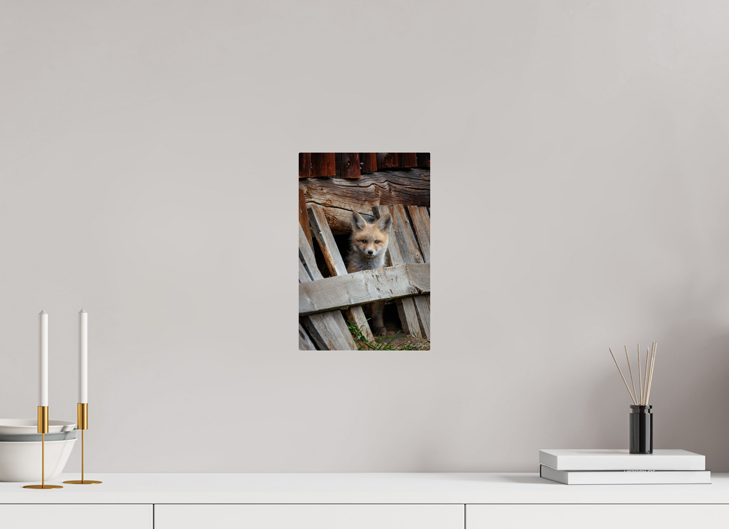 8 x 12″, Acrylic "Barnyard Lookout" - Red Fox kit