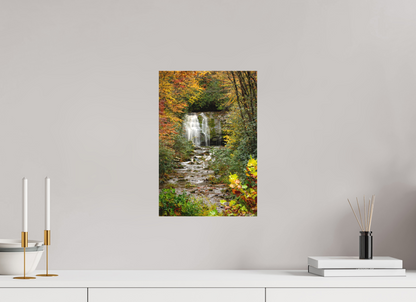 10 x 15″, Canvas "Autumn's Window" - Meigs Falls
