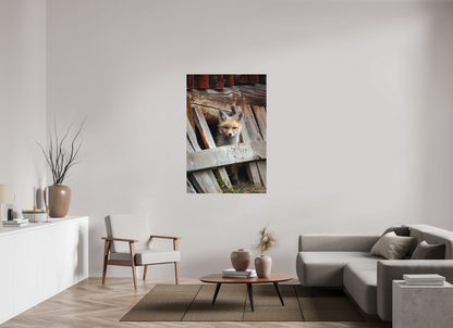 36 x 54″, Canvas "Barnyard Lookout" - Red Fox kit