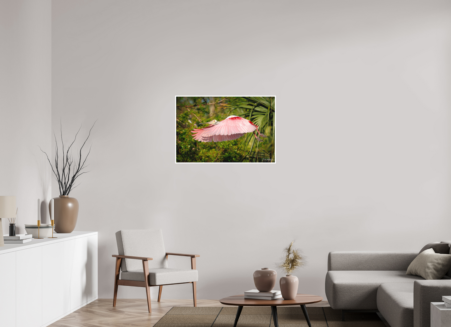 36 x 24″, Fine art print "Pink Passage" - Roseate Spoonbill