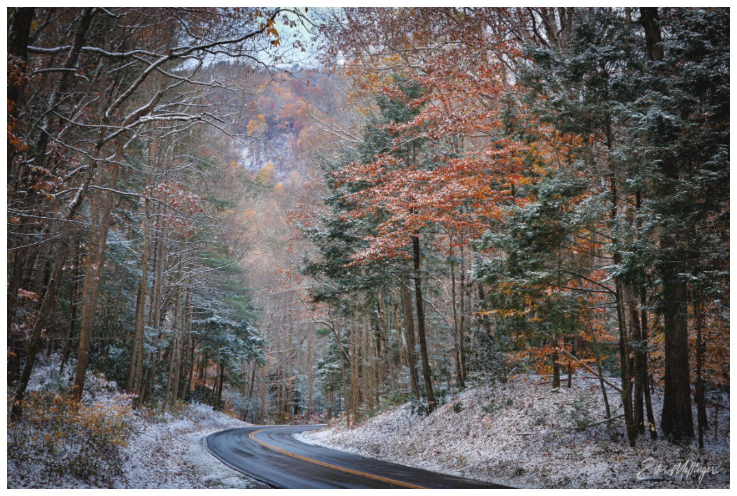 Main image "Winter's Turn" - Smoky Mountain Scenic Road