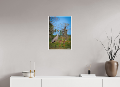 16 x 24″, Fine art print "Wetland Wanderers" - Sandhill Cranes