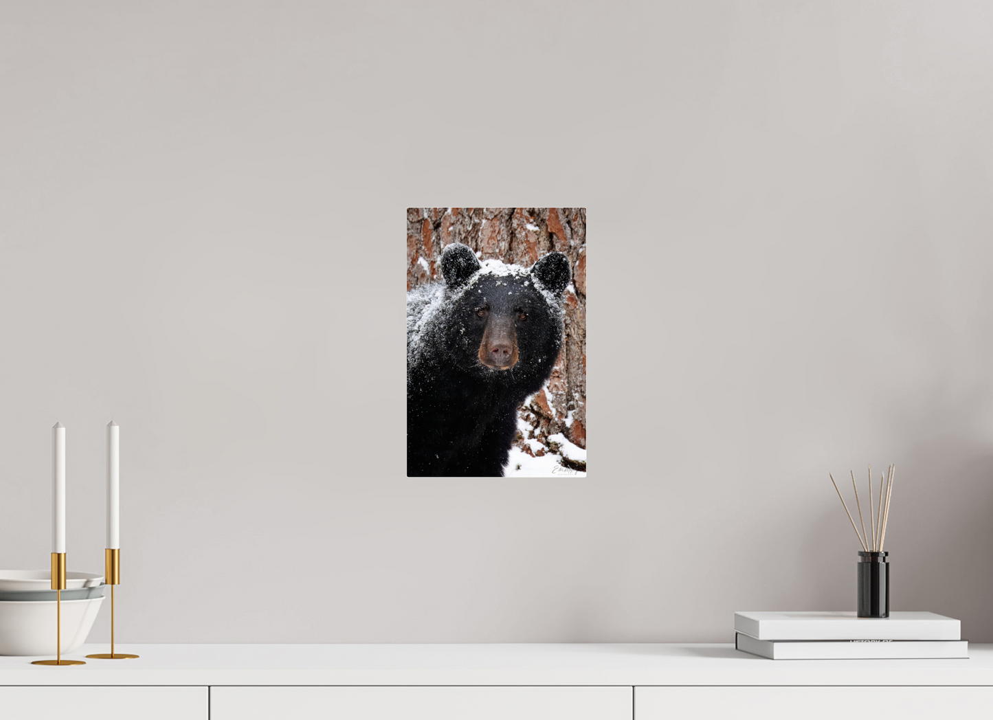 8 x 12″, Acrylic "Smoky Mountain Gaze" - Black bear close-up