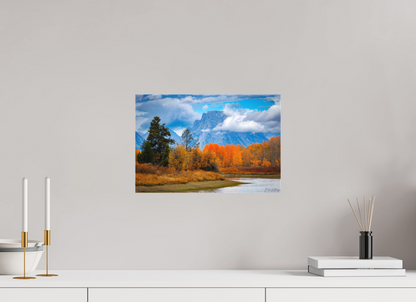 15 x 10″, Canvas "Autumn Glory" - Oxbow Bend