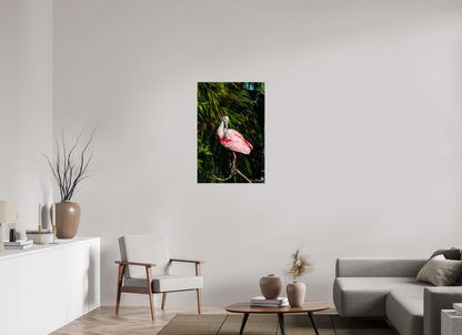 Preening spoonbill