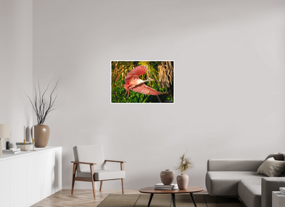 36 x 24″, Fine art print "Brushstrokes of Pink" - Roseate Spoonbill