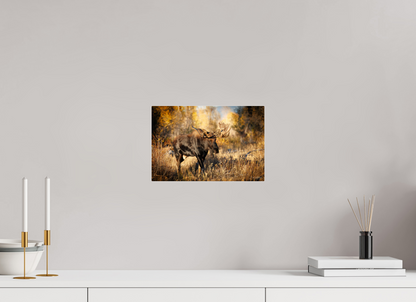 12 x 8″, Acrylic "Monarch of Gros Ventre" - Bull Moose