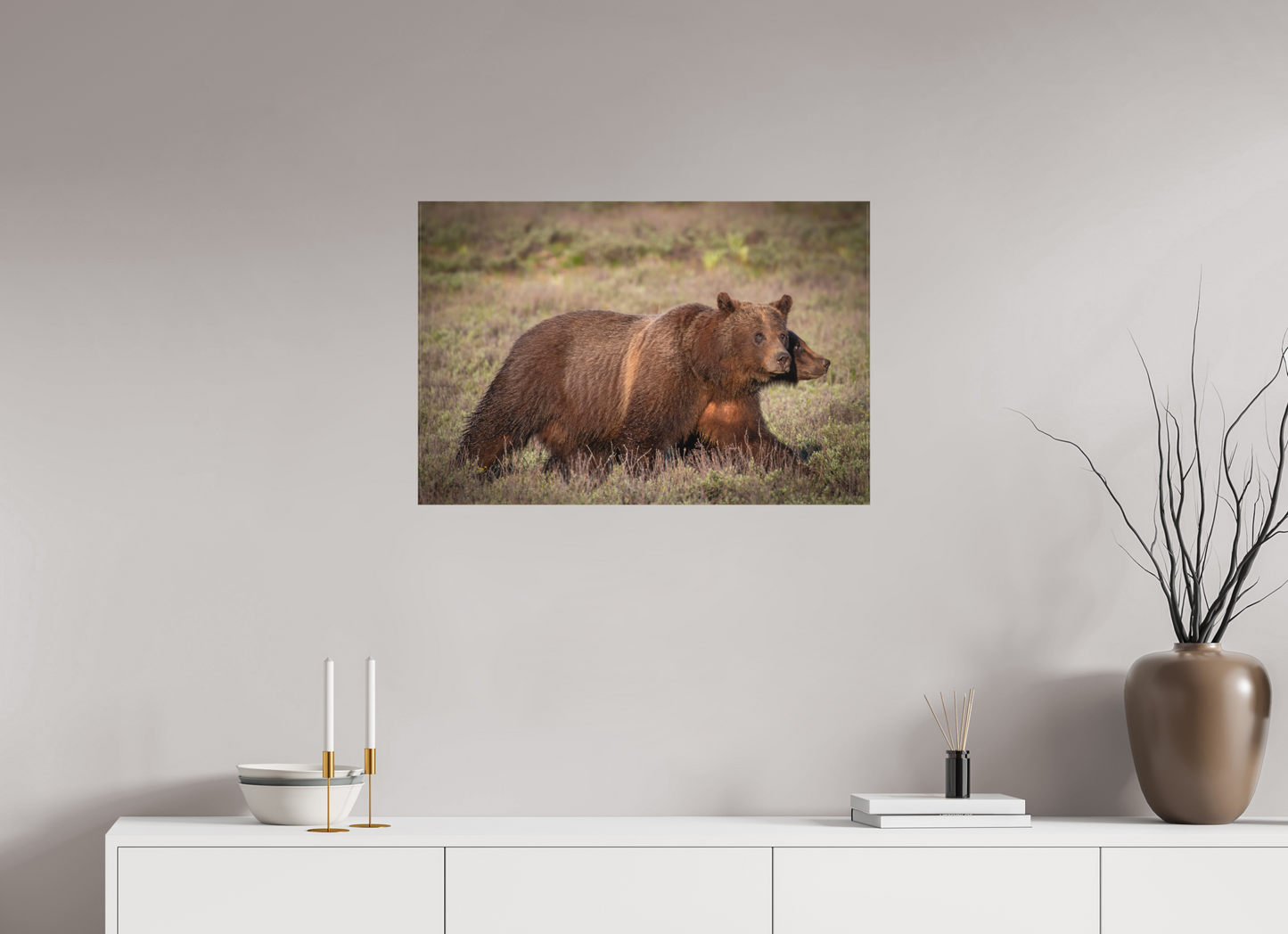 30 x 20″, Canvas "Grizzly 399 on the Move"