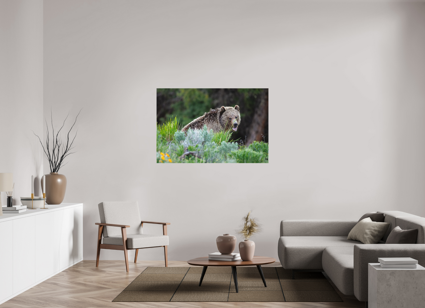 Yawning bear